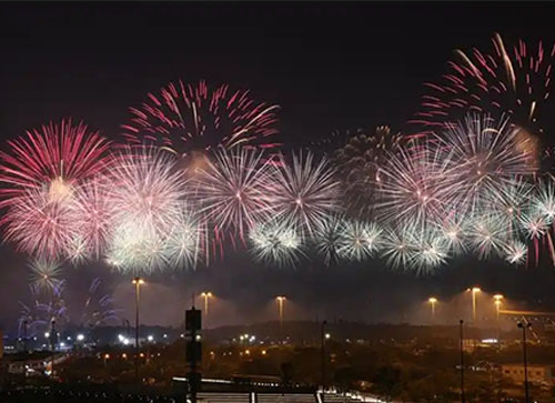 勐海县焰火晚会